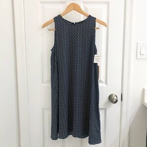 Halogen Navy Blue Sleeveless Dress